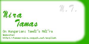 mira tamas business card